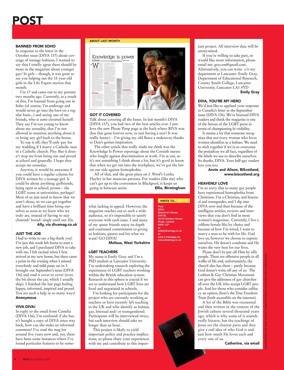 DIVA Magazine Preview Pages