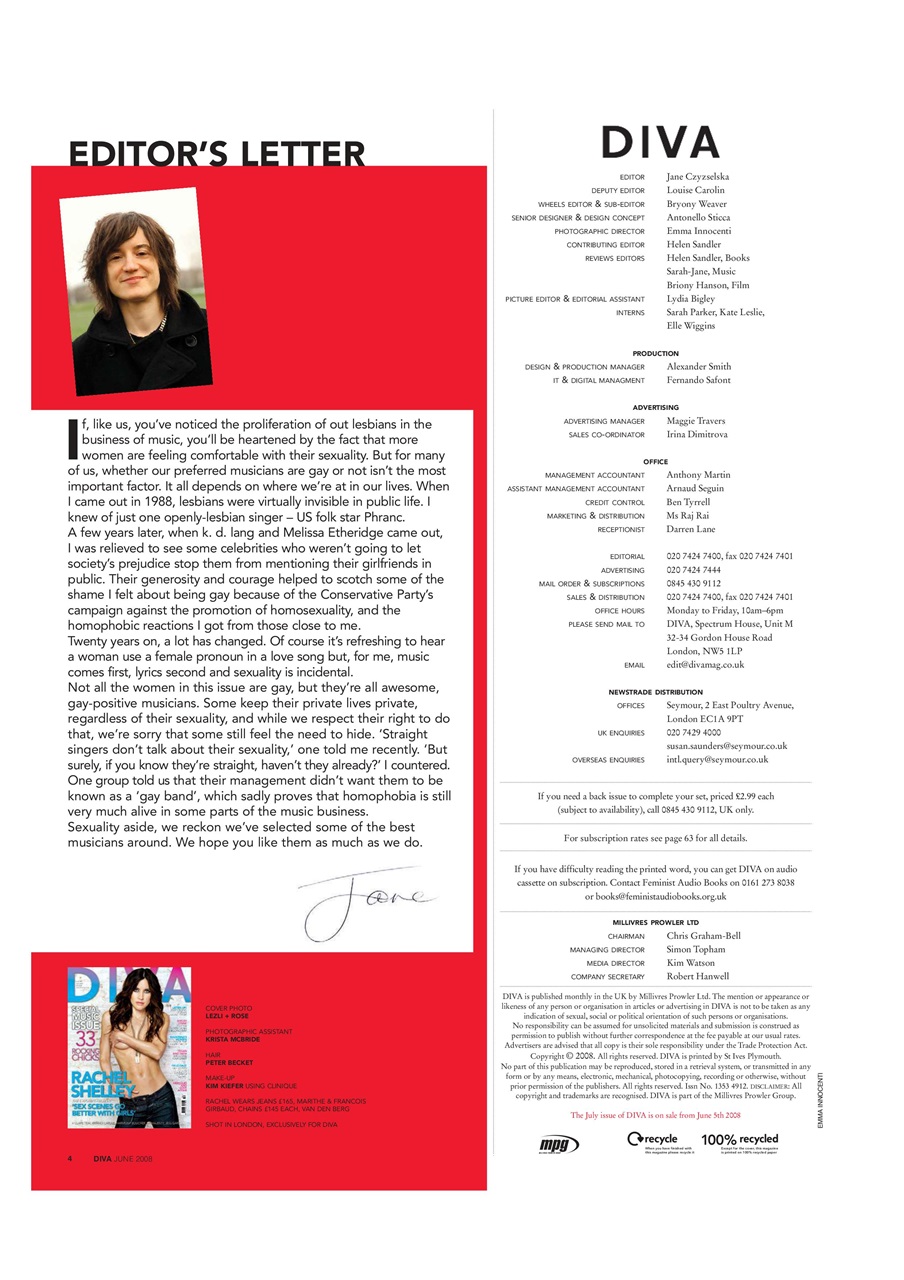 DIVA Magazine Preview Pages