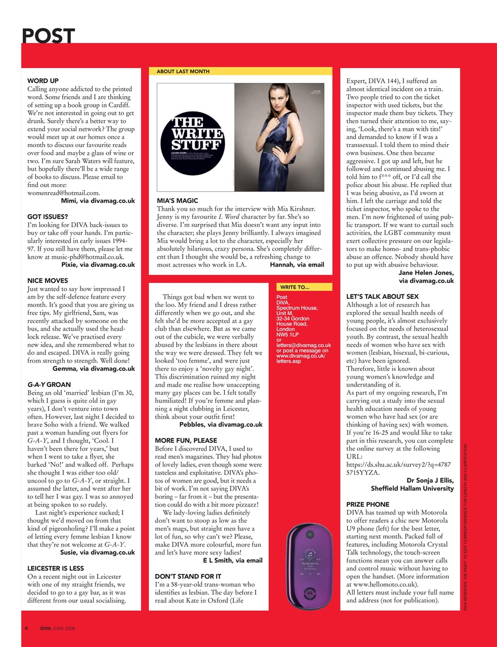 DIVA Magazine Preview Pages