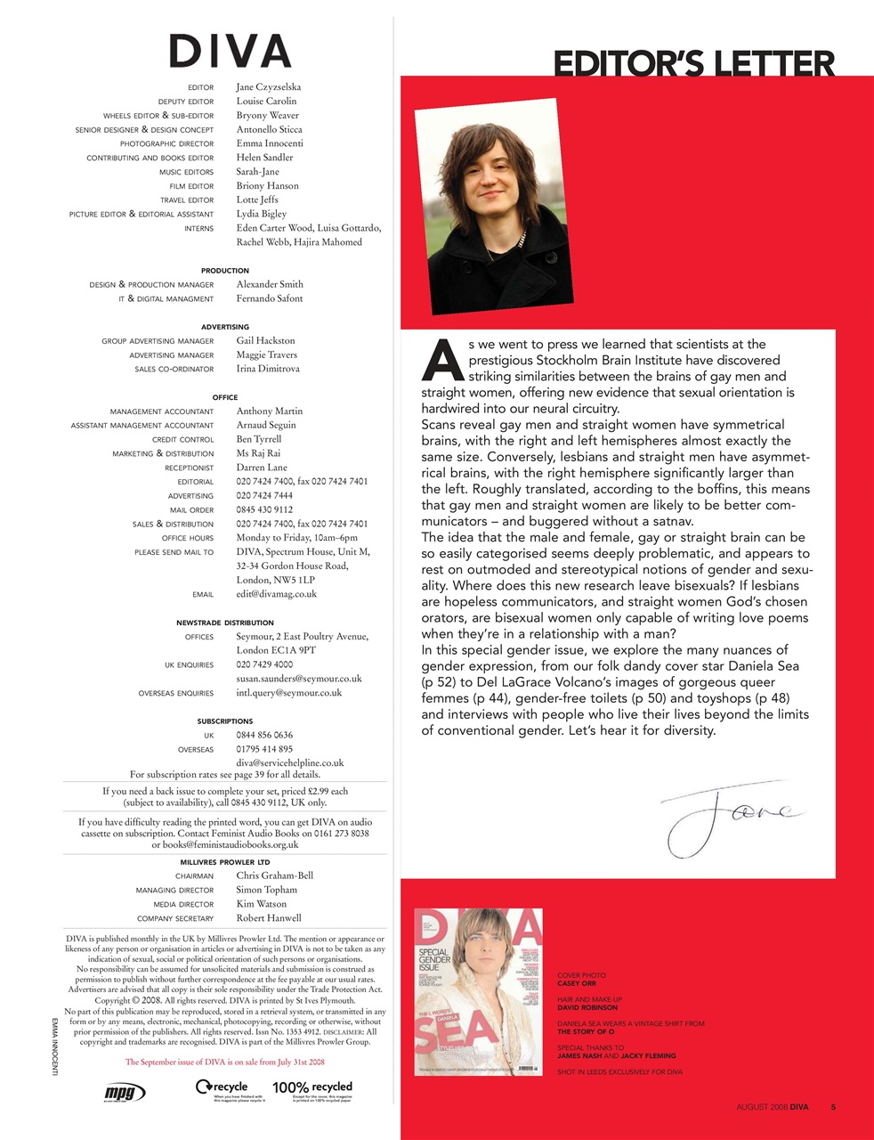 DIVA Magazine Preview Pages