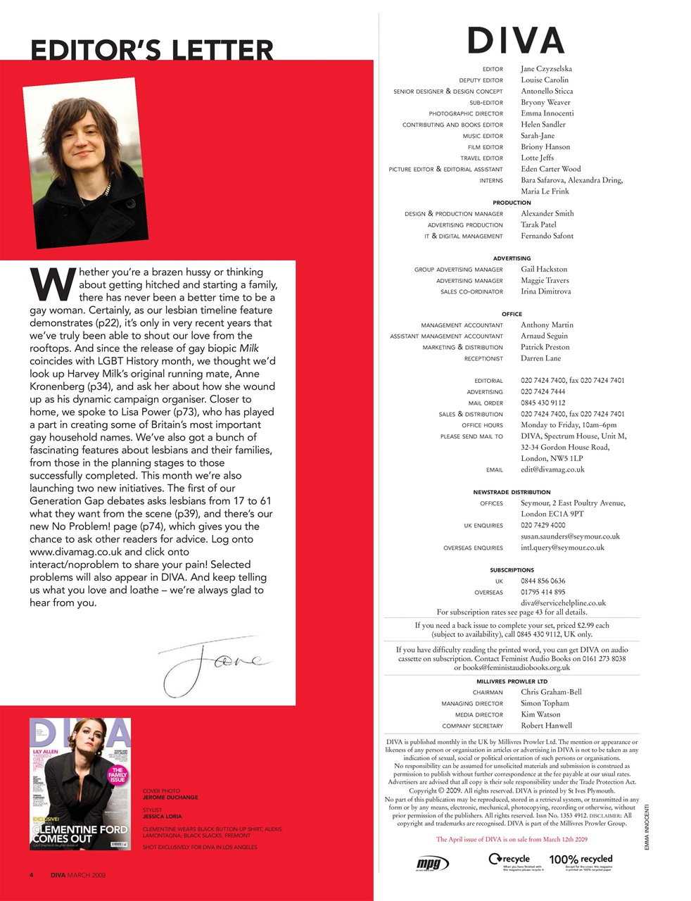 DIVA Magazine Preview Pages