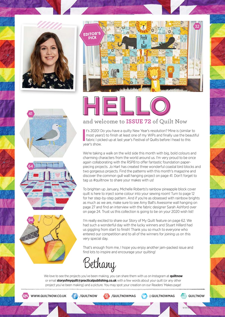 Quilt Now Preview Pages