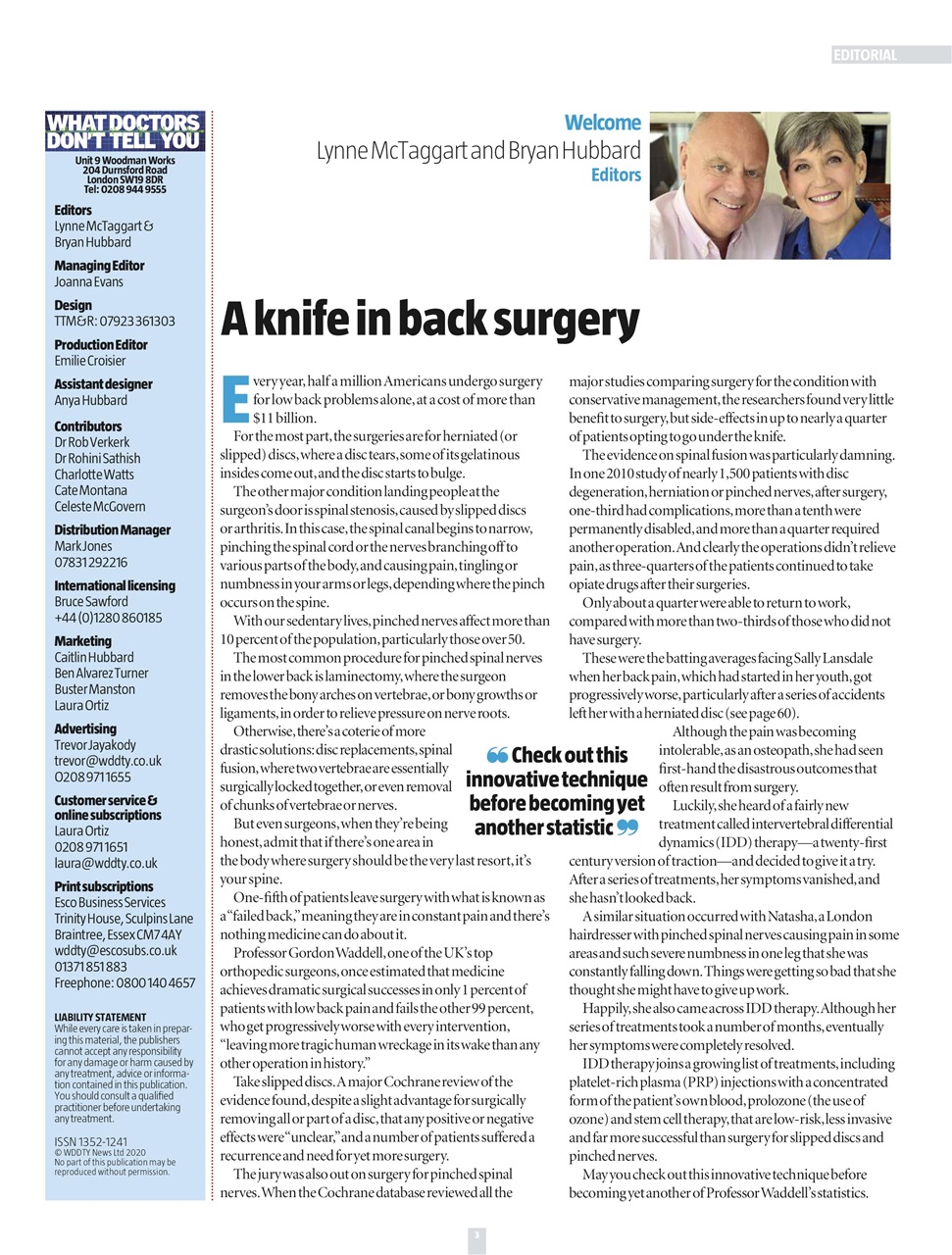 What Doctors Don't Tell You Preview Pages