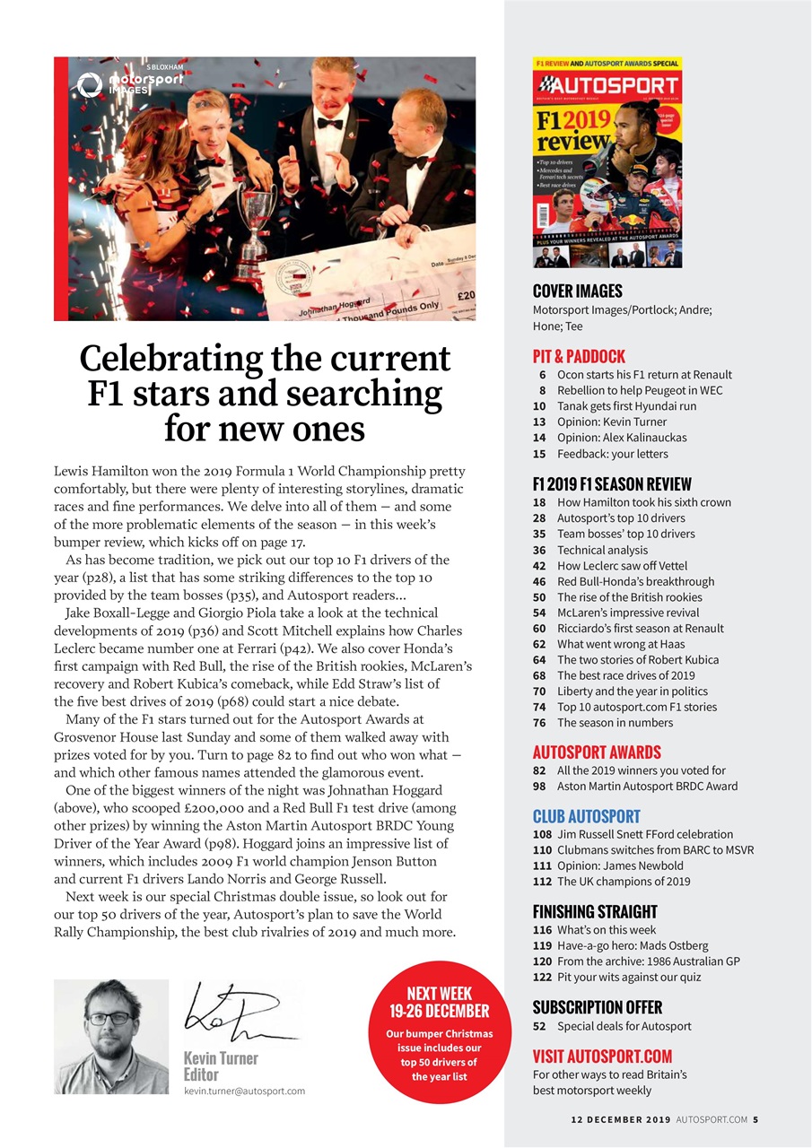 Autosport Preview Pages
