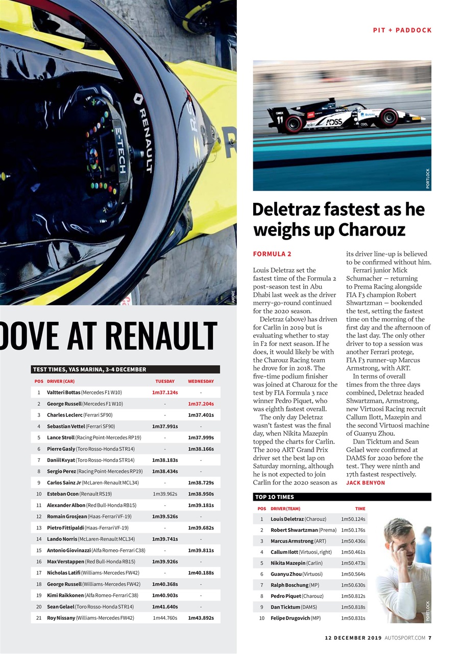 Autosport Preview Pages