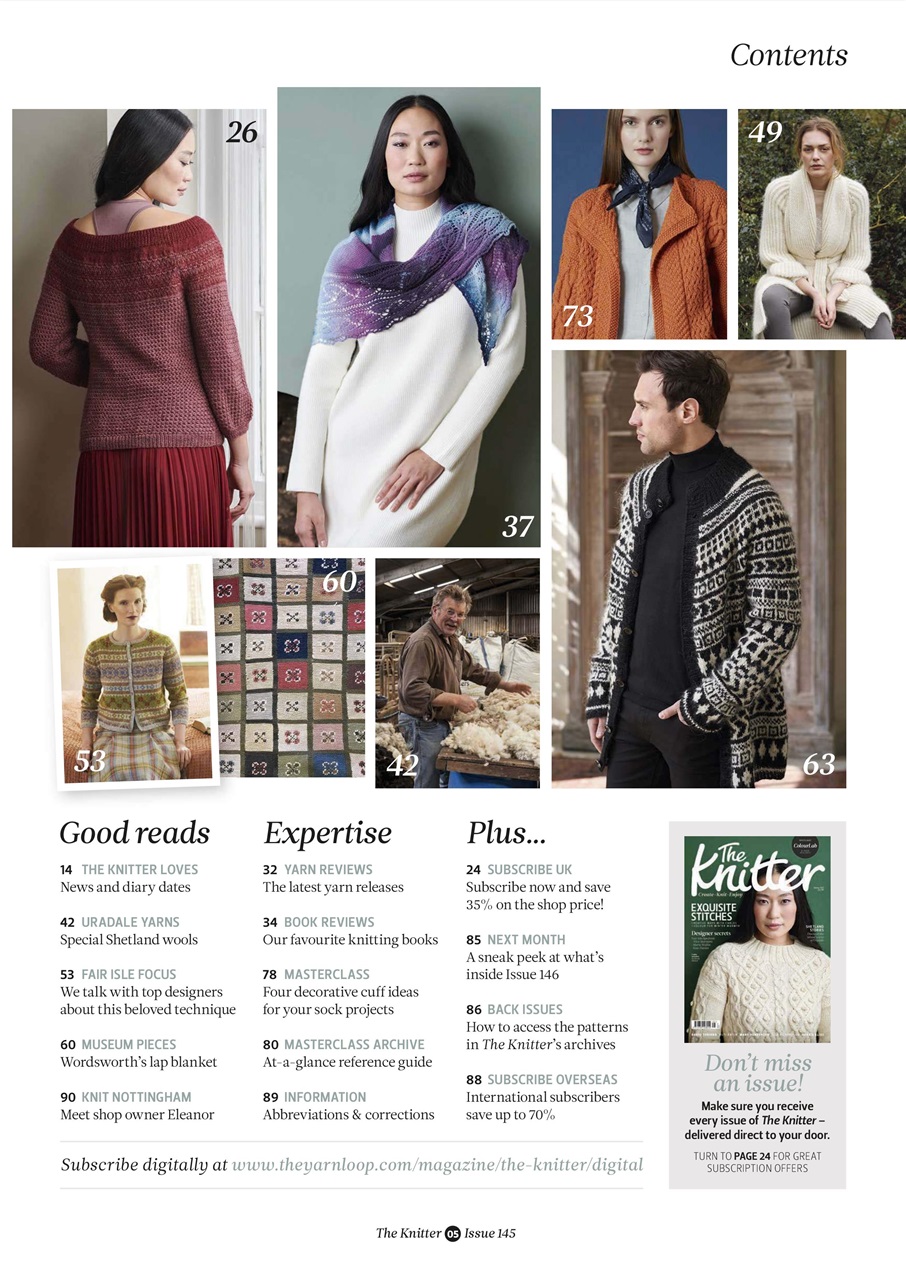 The Knitter Preview Pages