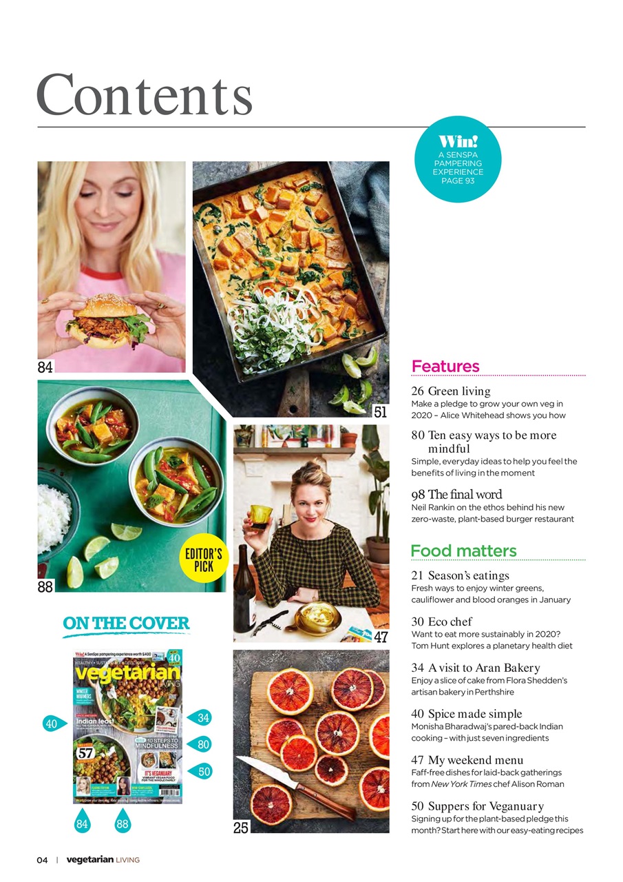 Vegetarian Living Preview Pages