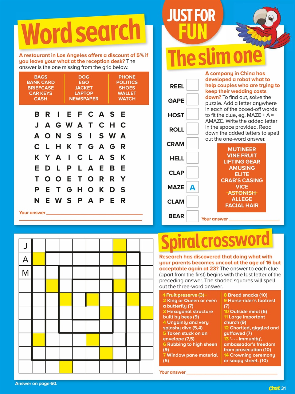 Chat Specials Preview Pages