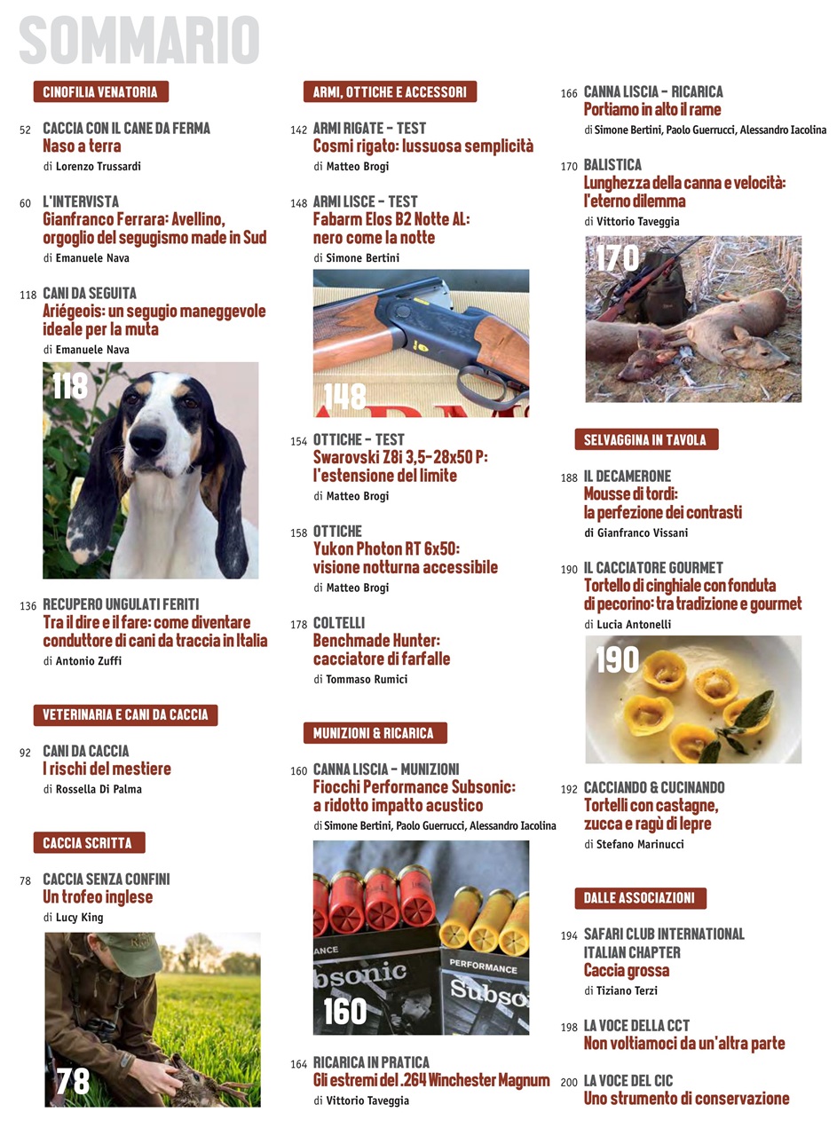 Caccia Magazine Preview Pages