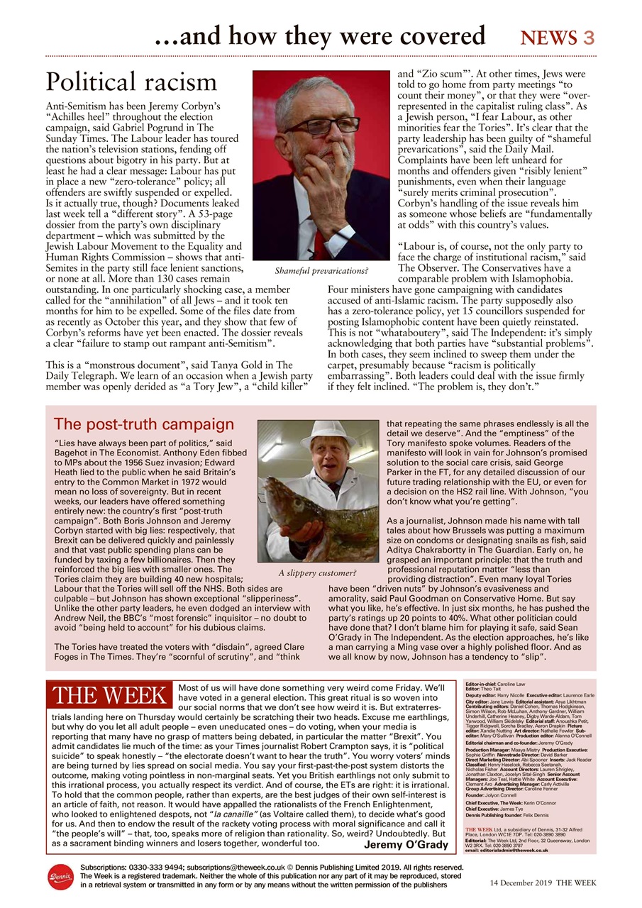 The Week Preview Pages