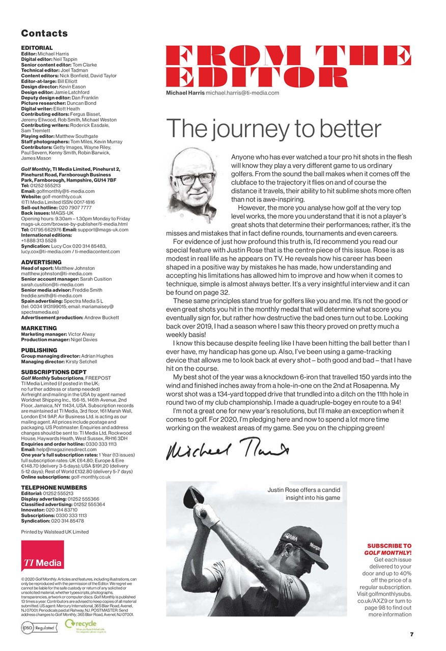 Golf Monthly Preview Pages