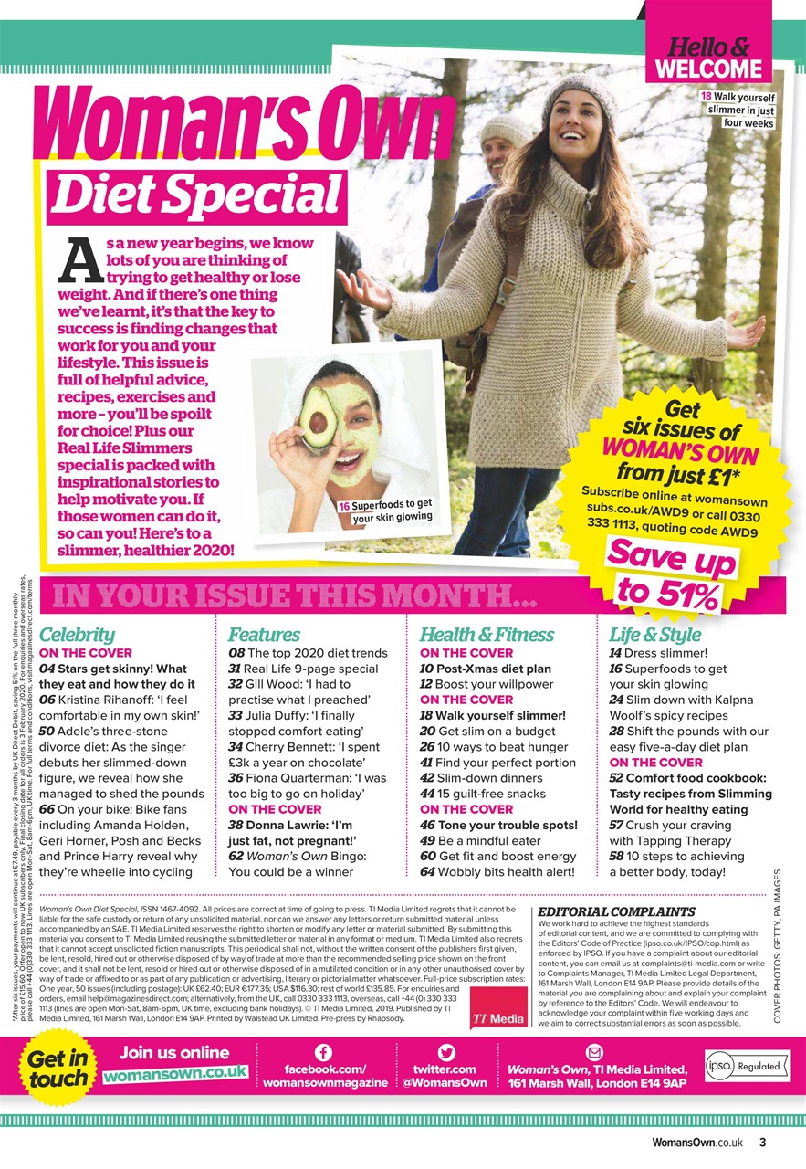 Woman's Own Lifestyle Special Preview Pages