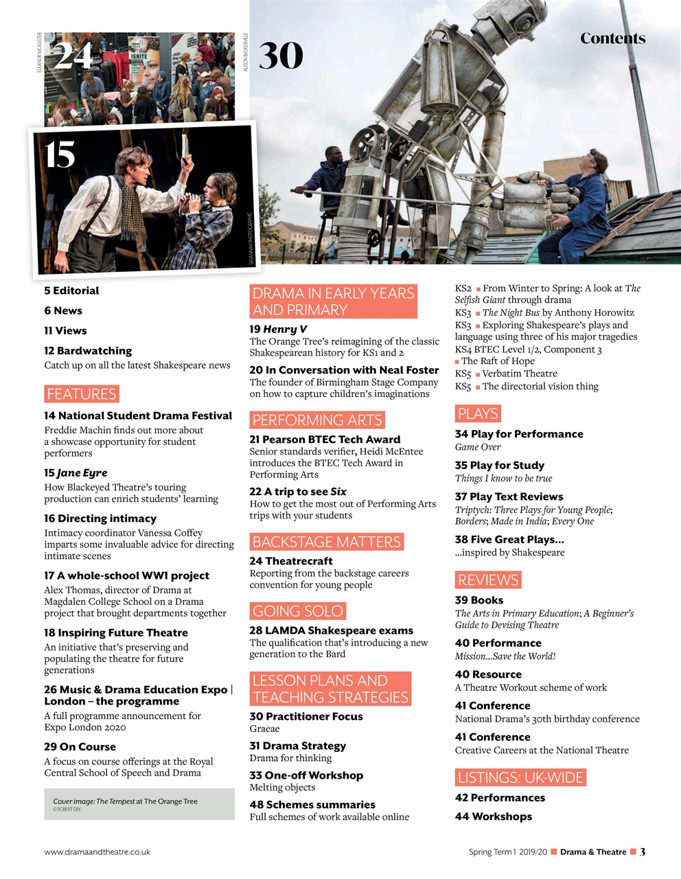 Drama and Theatre Preview Pages
