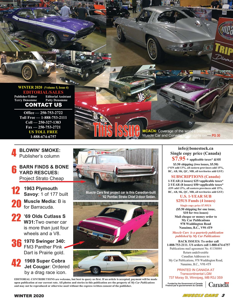 Muscle Cars Preview Pages