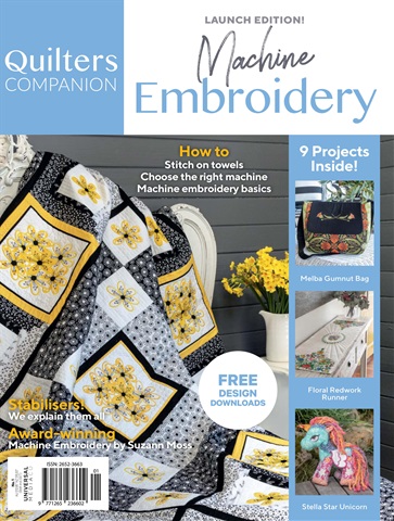 Quilters Companion issue Machine Embroidery