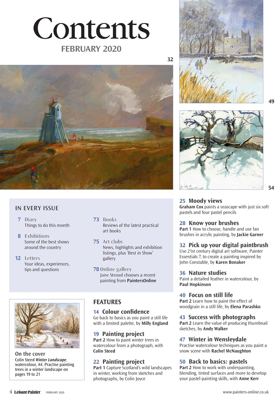 Leisure Painter & The Artist Preview Pages