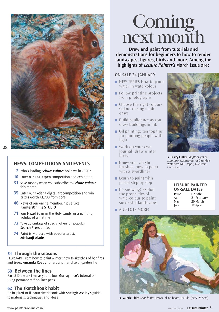 Leisure Painter & The Artist Preview Pages