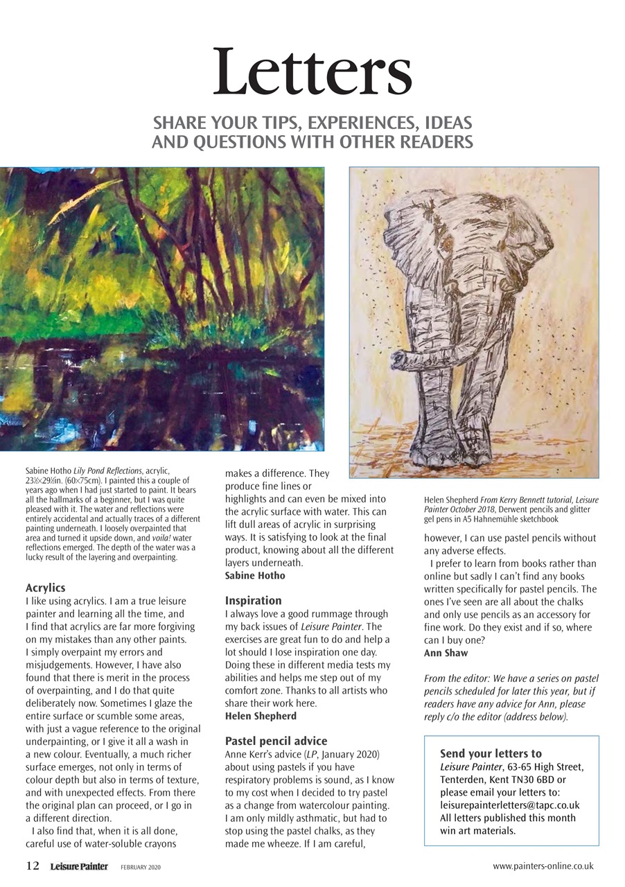 Leisure Painter & The Artist Preview Pages