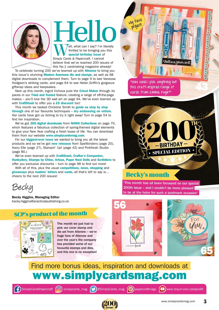 Simply Cards & Papercraft Preview Pages