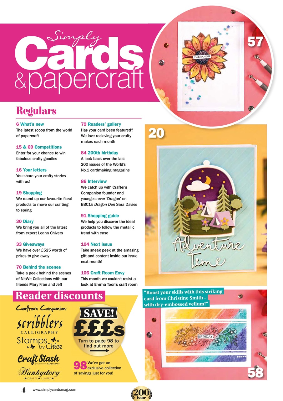 Simply Cards & Papercraft Preview Pages