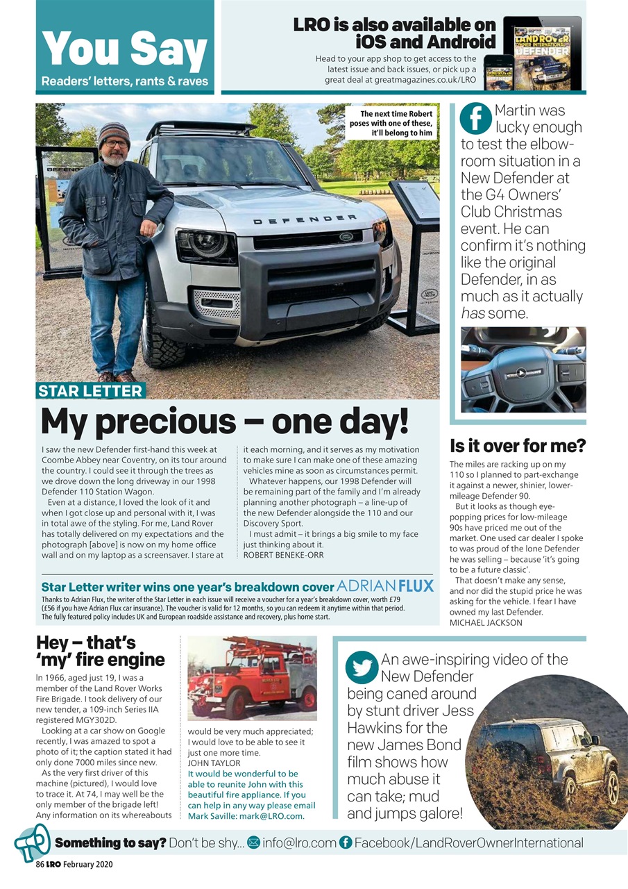 Land Rover Owner Preview Pages