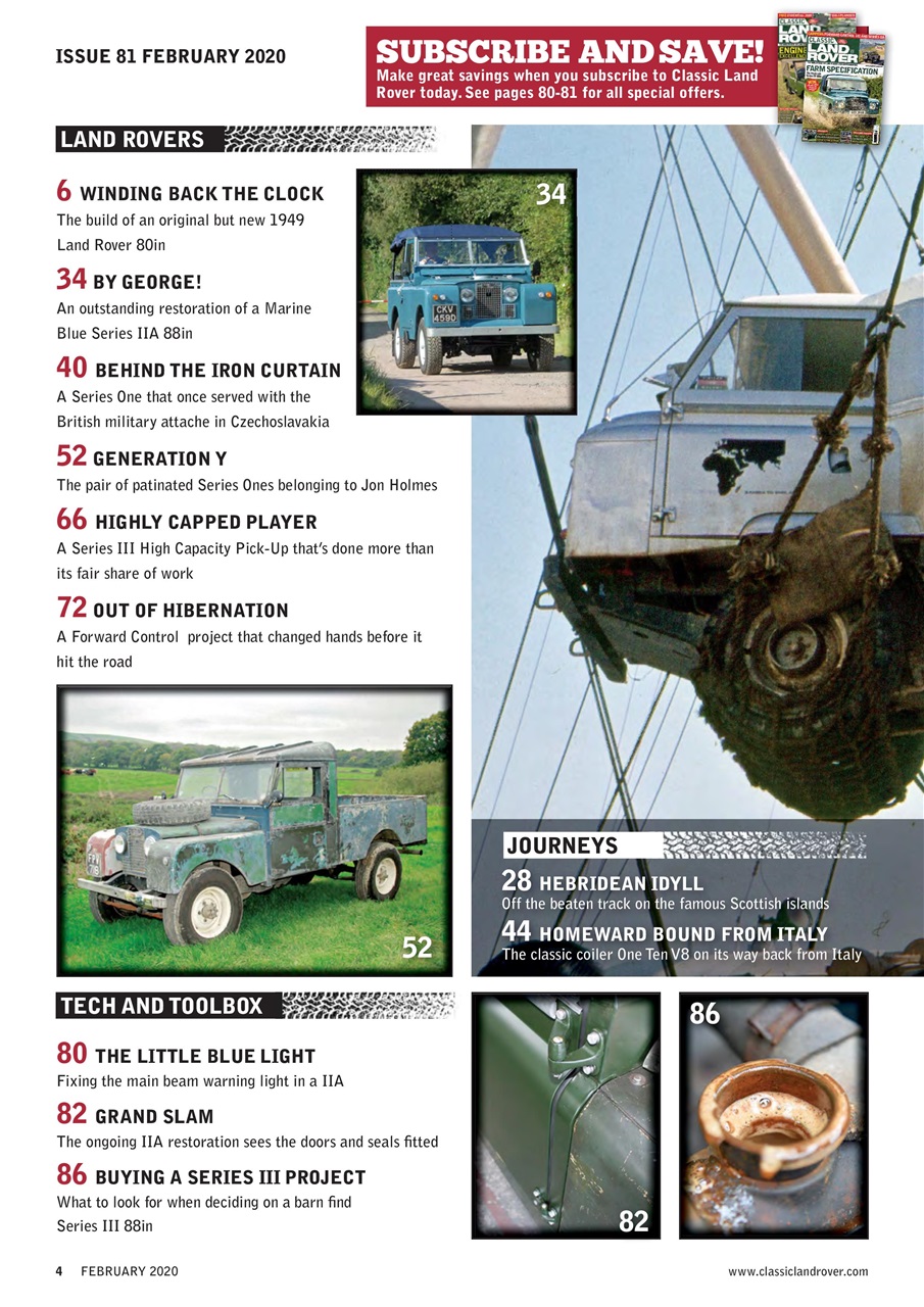 Classic Land Rover Magazine Preview Pages