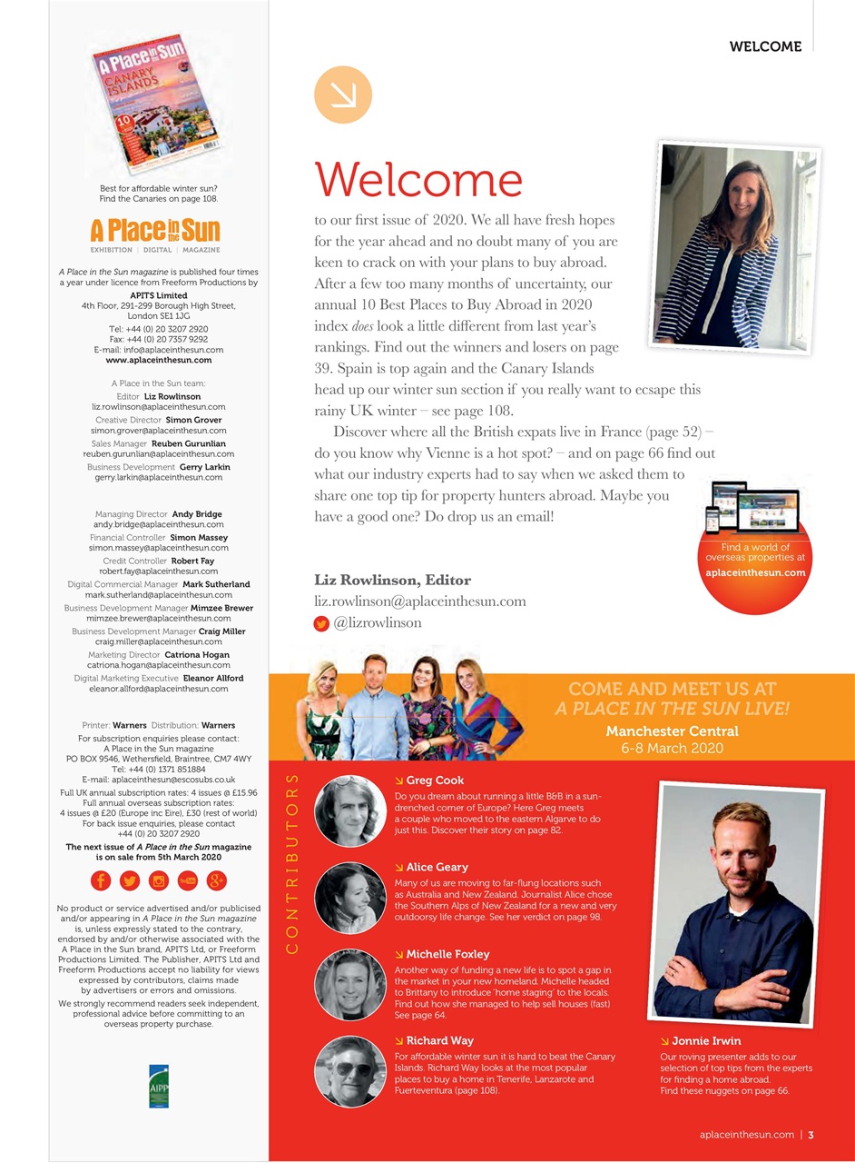 A Place in the Sun Magazine Preview Pages