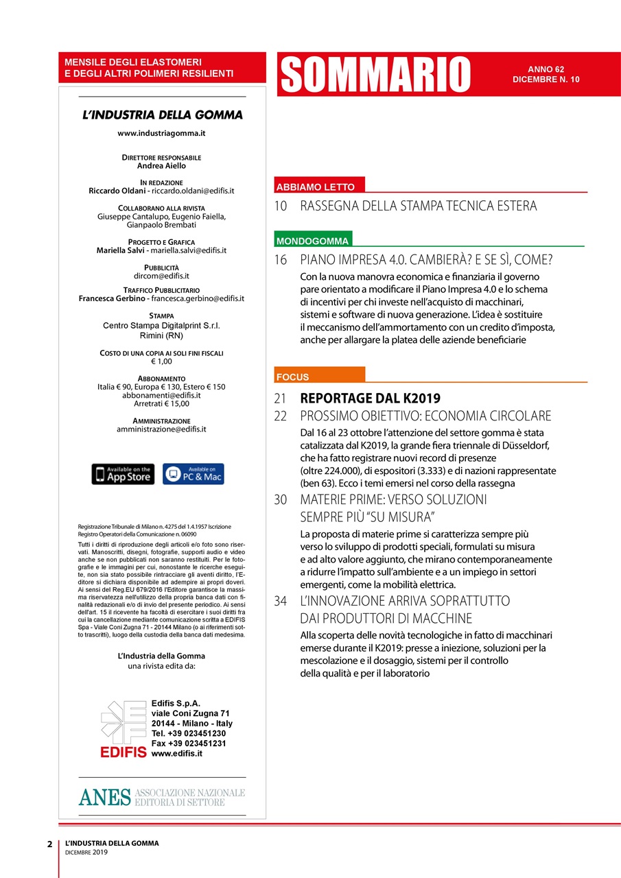 L’industria della Gomma Preview Pages
