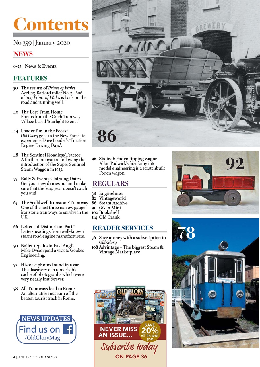 Old Glory Magazine Preview Pages