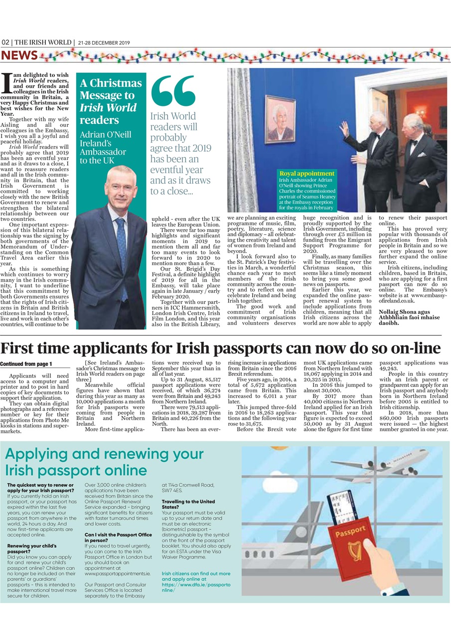 Irish World Preview Pages