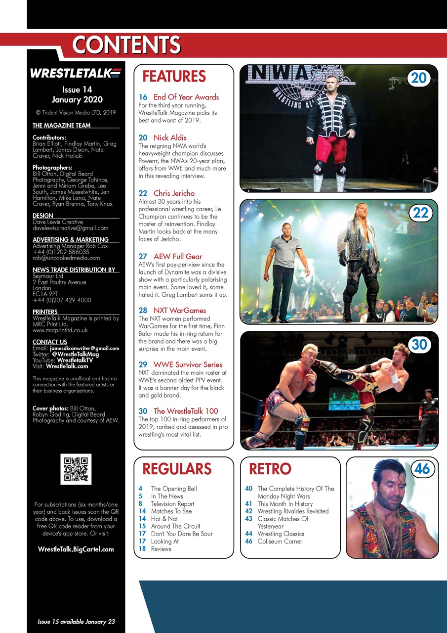 Wrestletalk Magazine Preview Pages