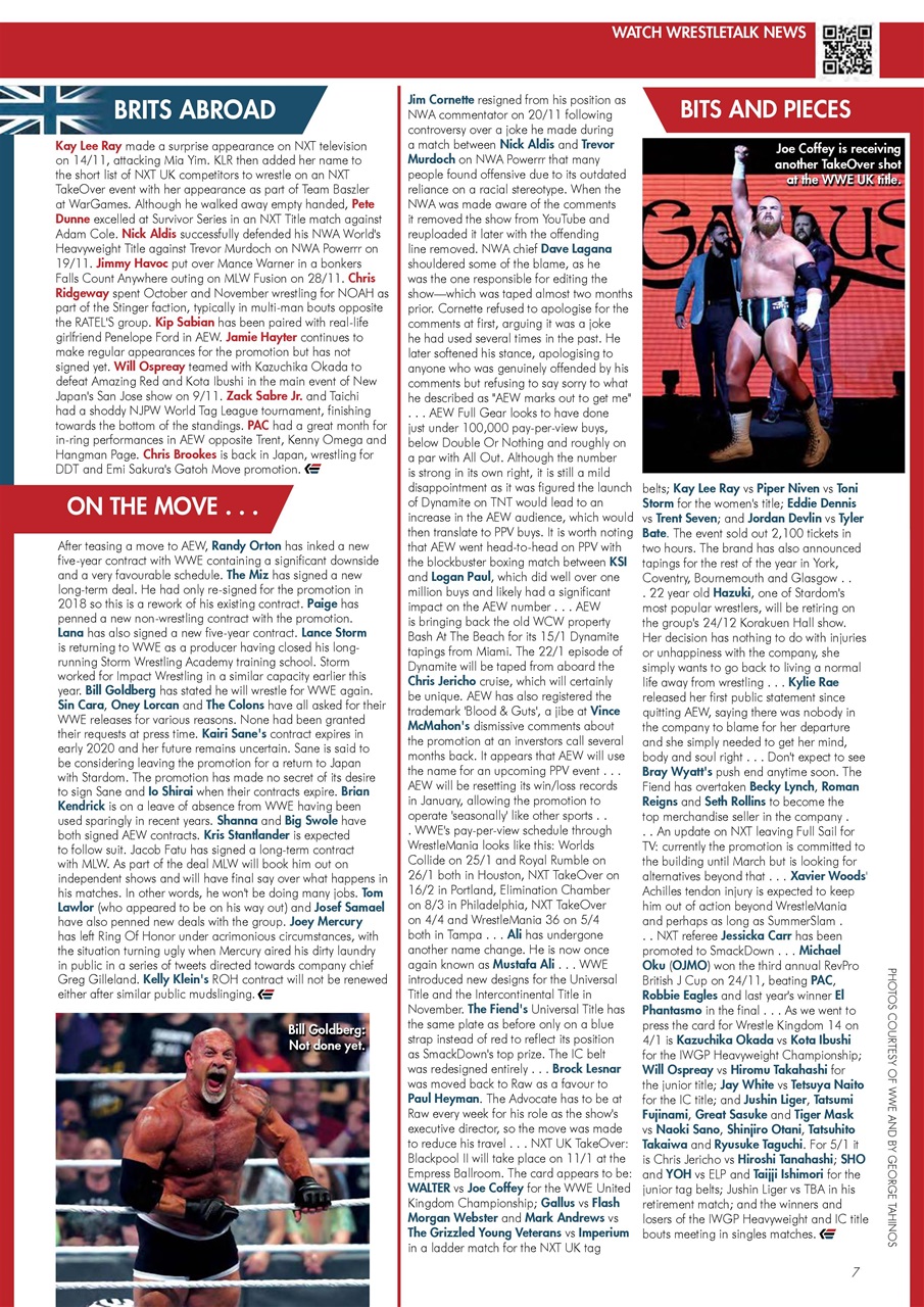Wrestletalk Magazine Preview Pages