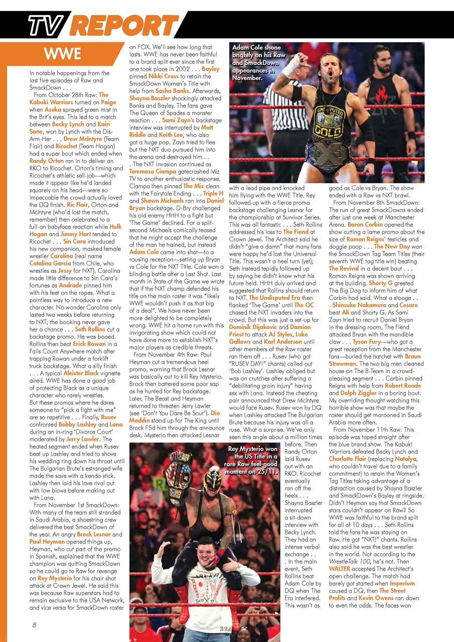 Wrestletalk Magazine Preview Pages