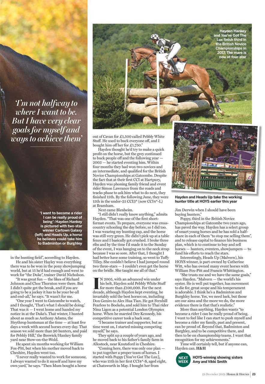 Horse & Hound Preview Pages