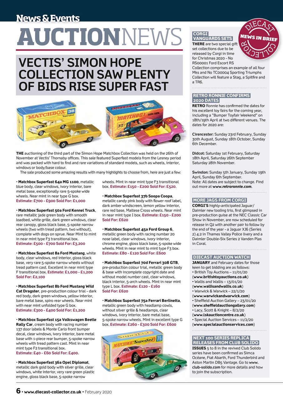 Diecast Collector Preview Pages