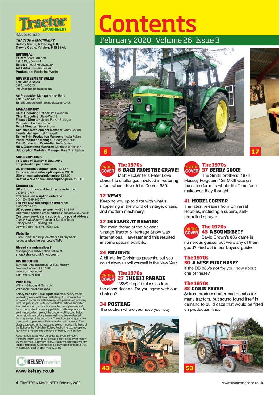 Tractor & Machinery Preview Pages