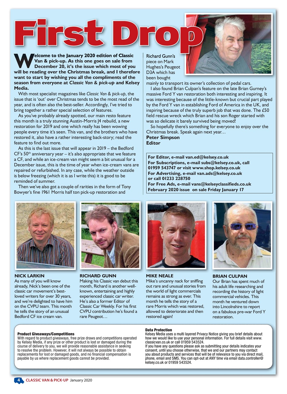 Classic Van & Pick-up Preview Pages