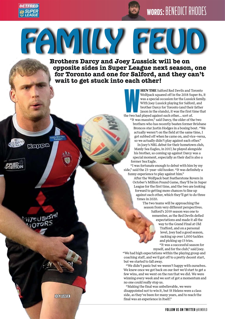 Rugby League World Preview Pages
