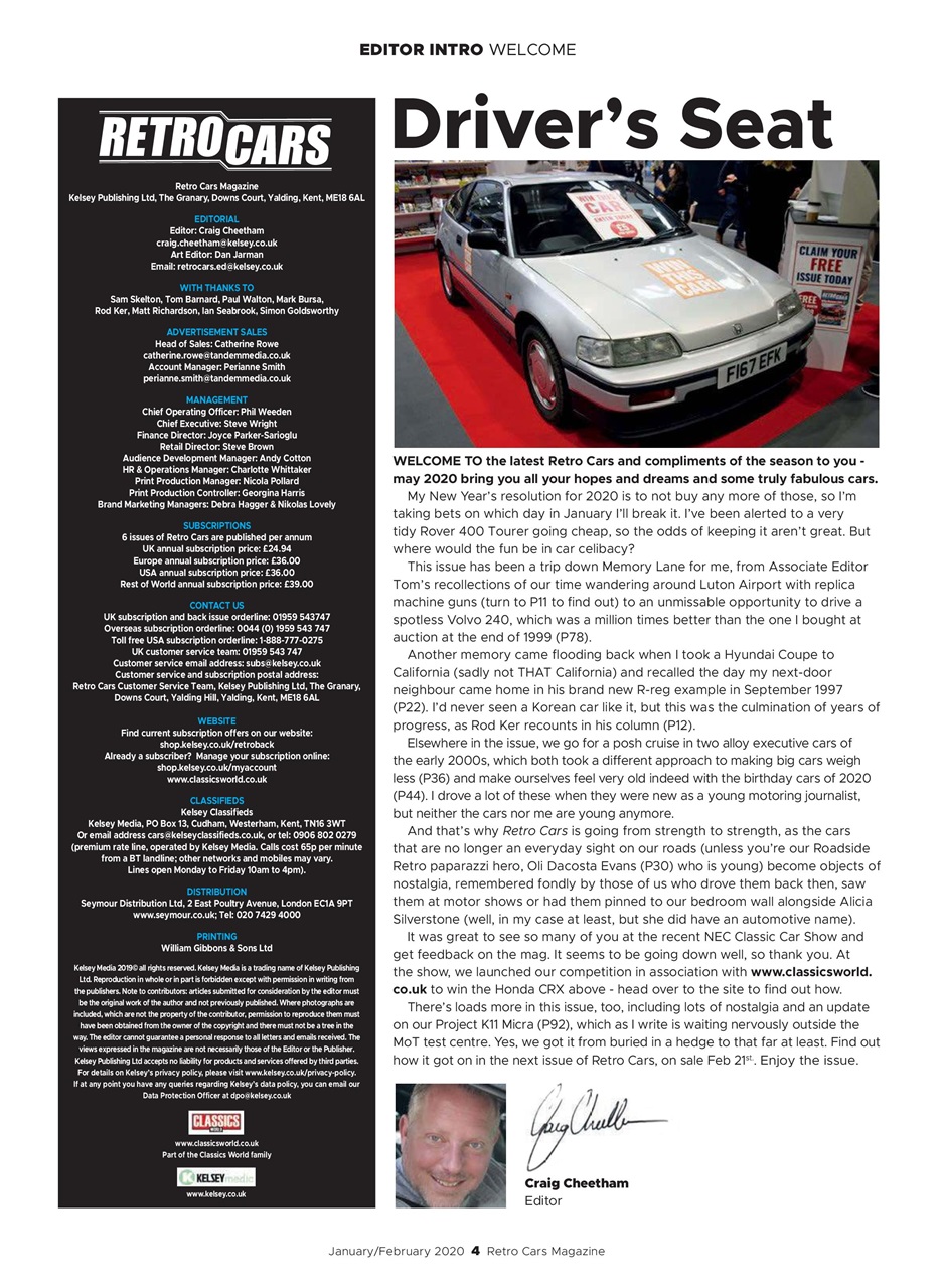 Retro Cars Preview Pages