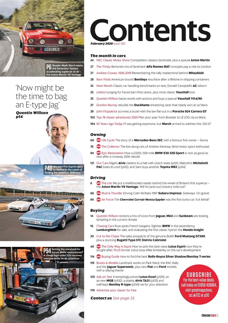 Classic Cars Preview Pages