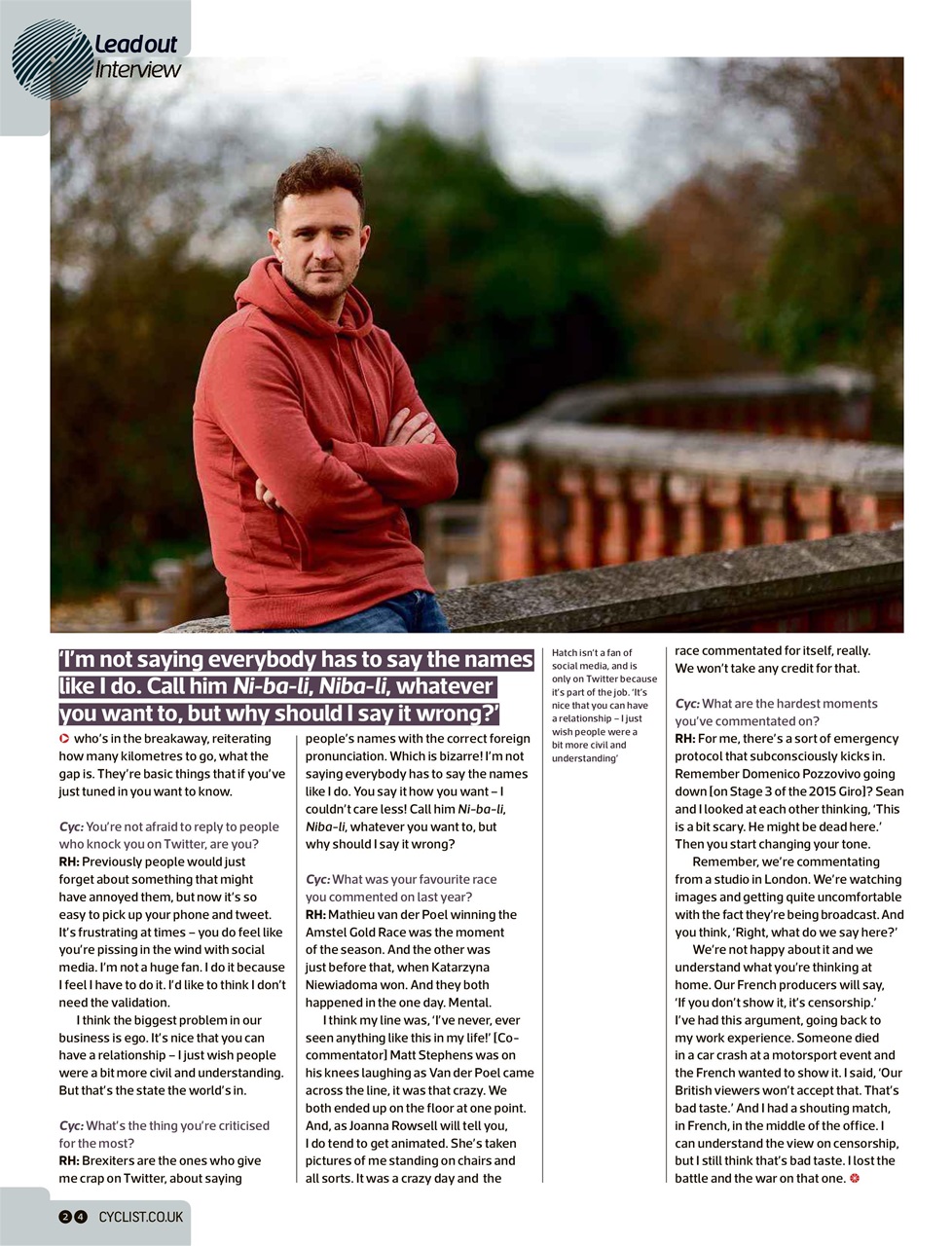 Cyclist Preview Pages