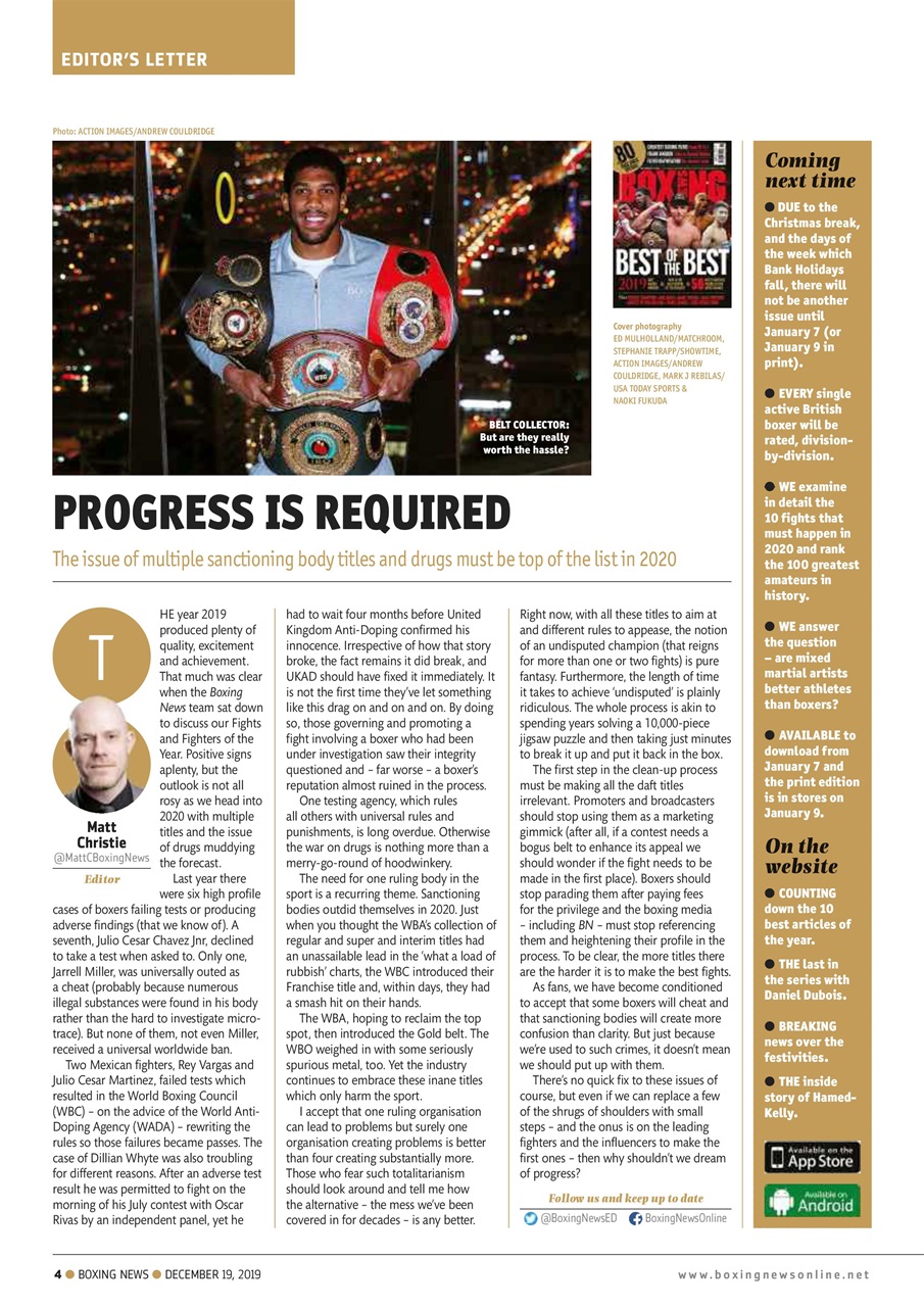 Boxing News Preview Pages