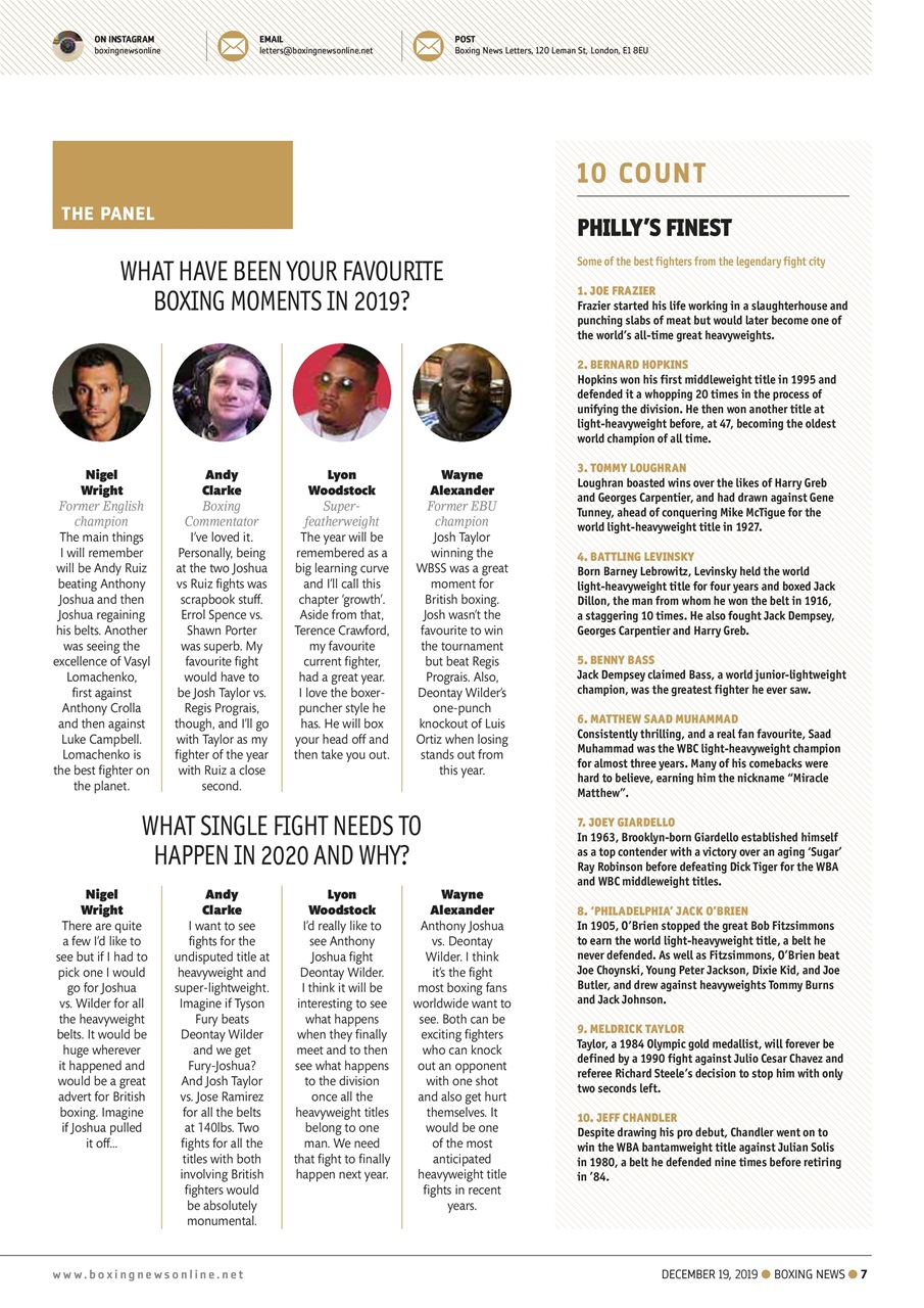 Boxing News Preview Pages