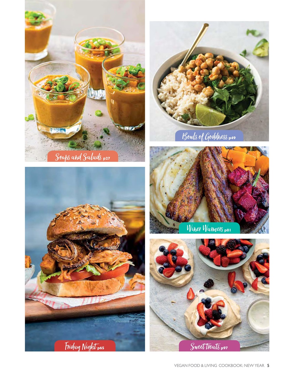 Vegan Food & Living Magazine Preview Pages