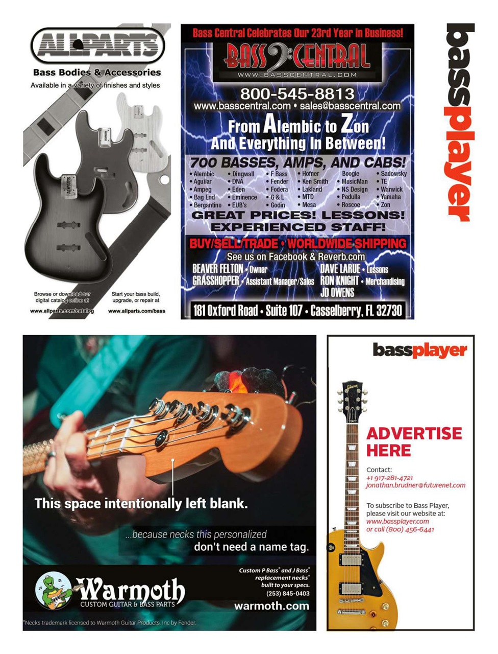 Bass Player US Preview Pages