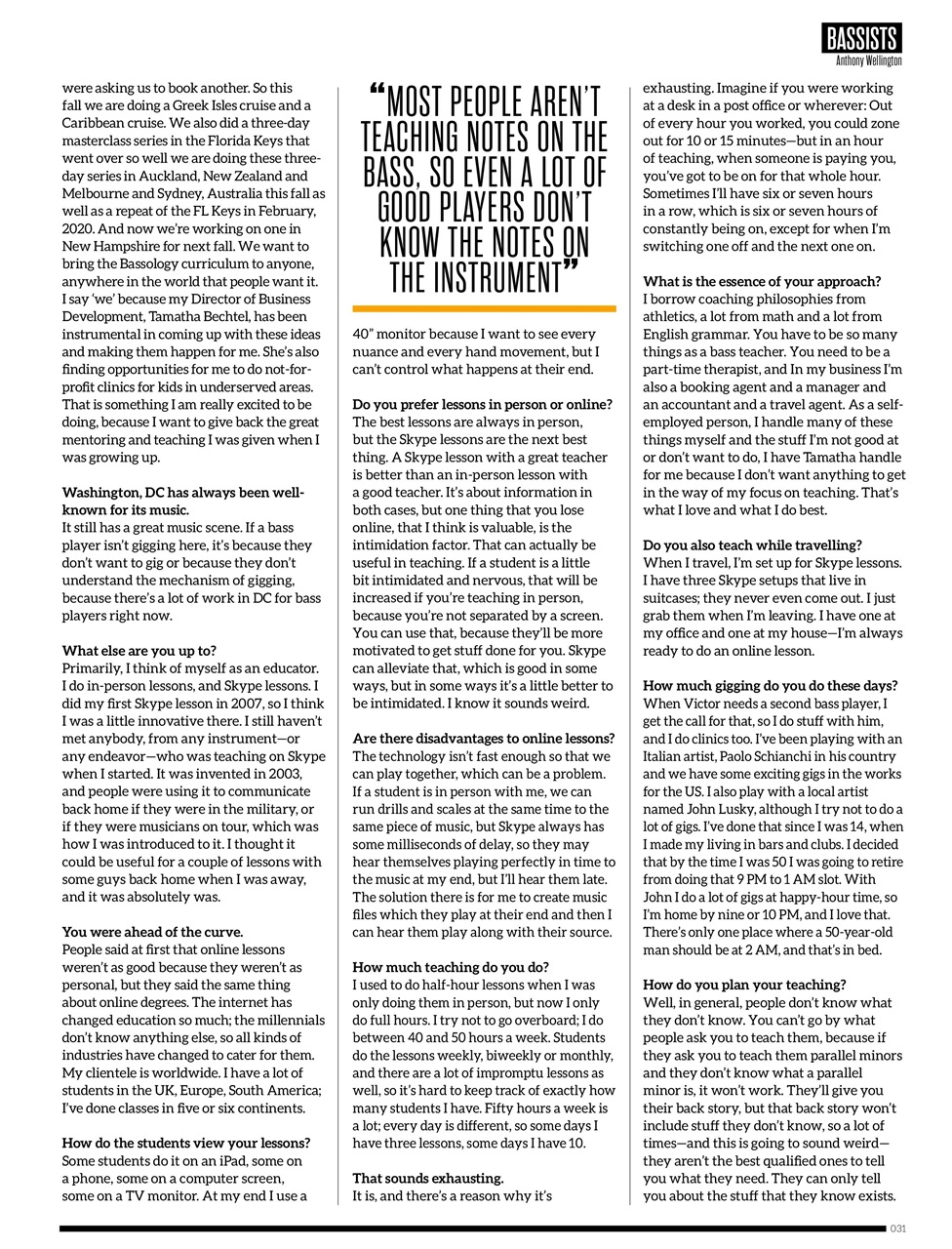Bass Player US Preview Pages