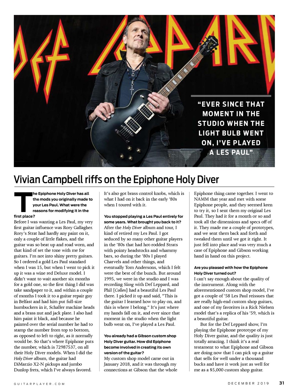 Guitar Player Preview Pages