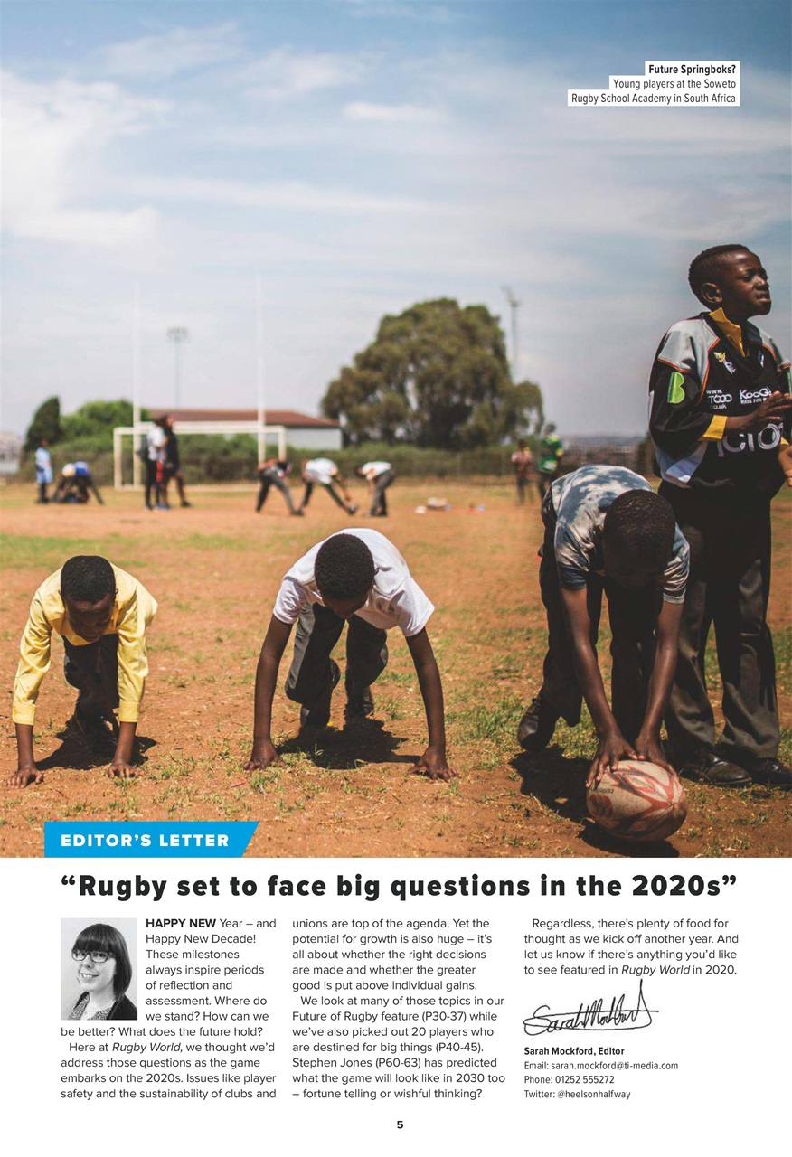 Rugby World Preview Pages
