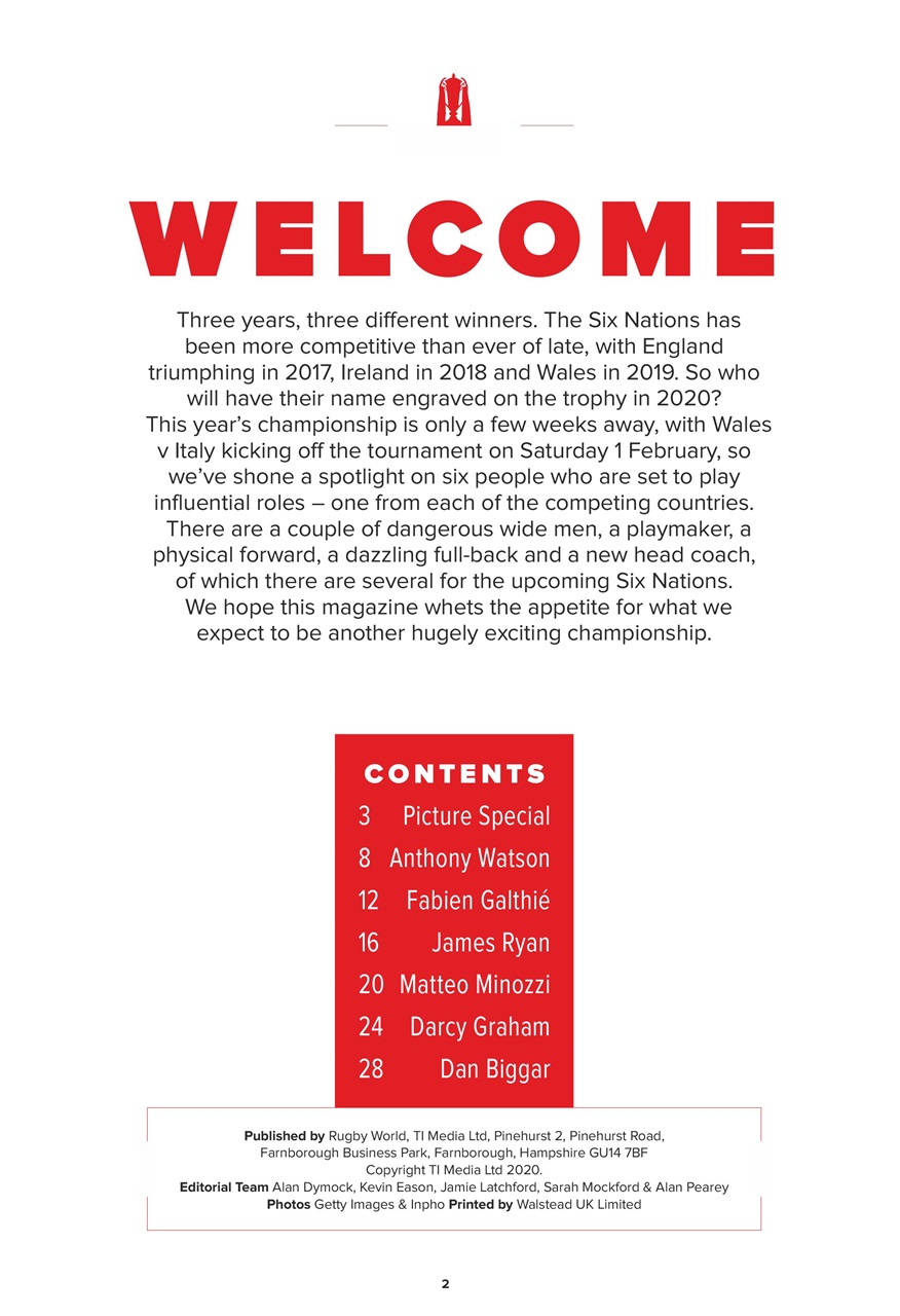 Rugby World Preview Pages