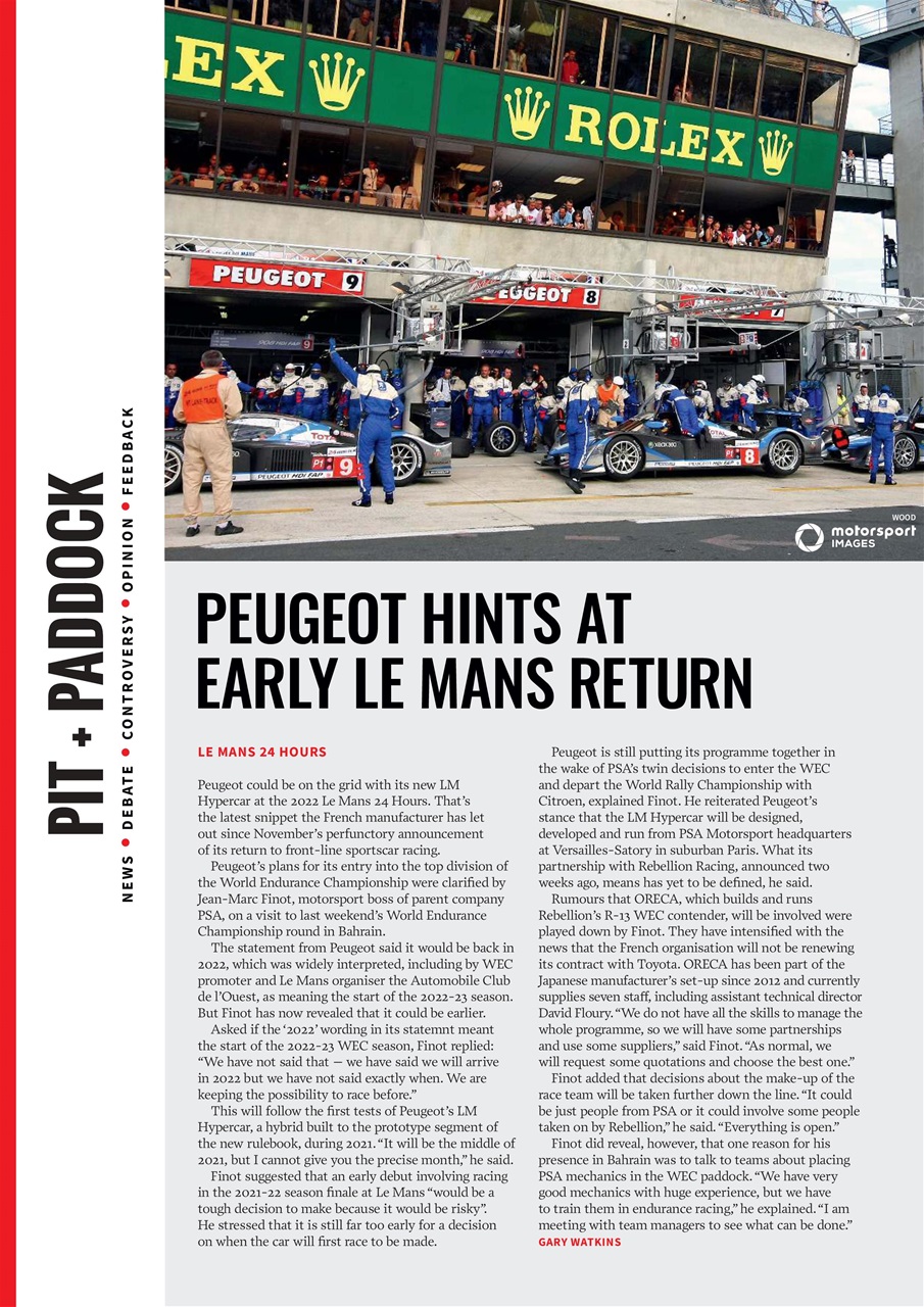 Autosport Preview Pages